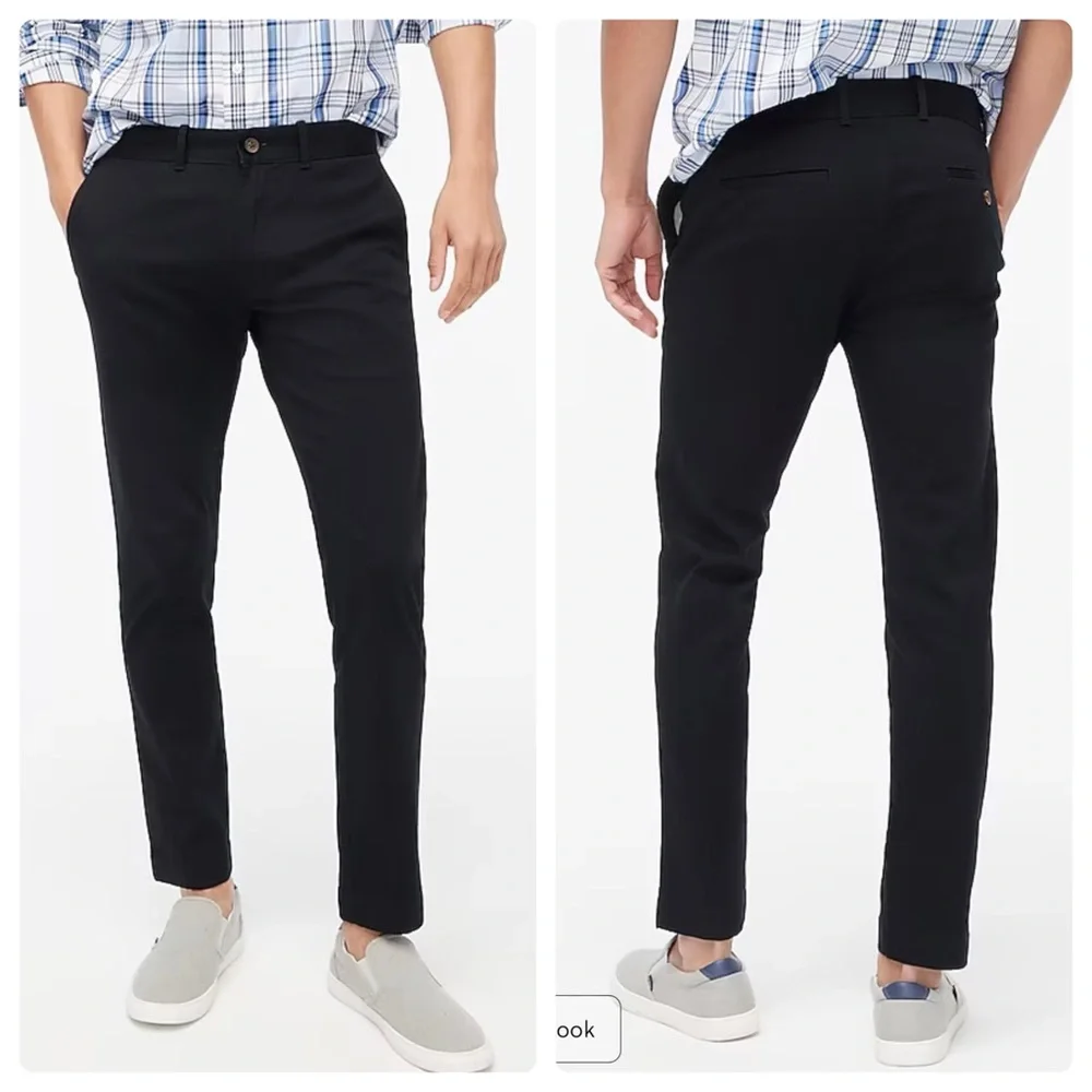 J.Crew Slim-fit flex chino pant men’s black size 36 30